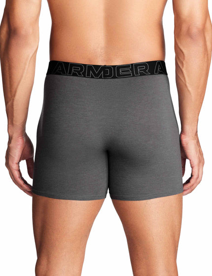 Under Armour Performance Cotton 6" 3-Pack Boxerjock - Black/Red/Greyimages3- The Sports Edit
