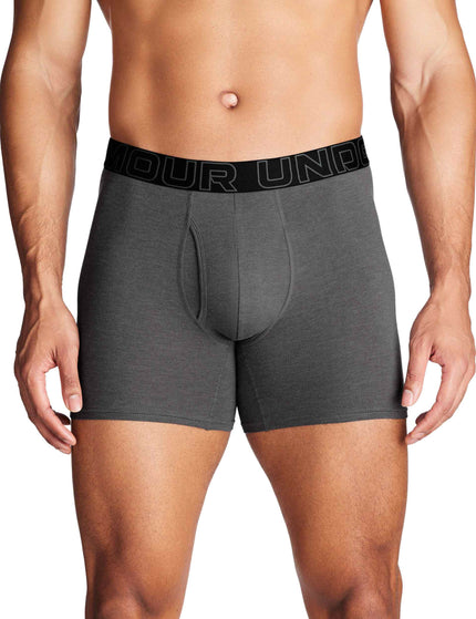 Under Armour Performance Cotton 6" 3-Pack Boxerjock - Black/Red/Greyimages2- The Sports Edit
