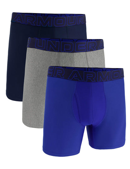 Under Armour Performance Cotton- Solid 6” 3Pk - Air Force Blue/Blackimages1- The Sports Edit