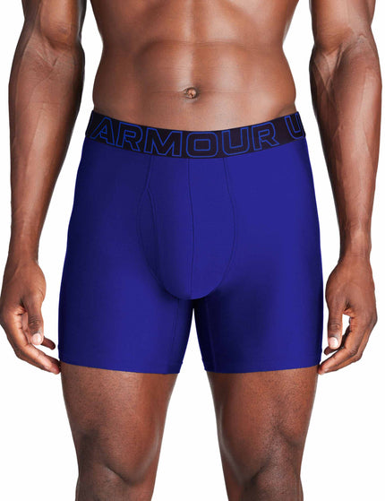 Under Armour Performance Cotton- Solid 6” 3Pk - Air Force Blue/Blackimages2- The Sports Edit