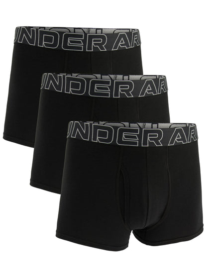 Under Armour Performance Cotton- Solid 6” 3Pk - Blackimages1- The Sports Edit