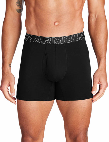 Under Armour Performance Cotton 6" 3-Pack Boxerjock - Blackimage2- The Sports Edit