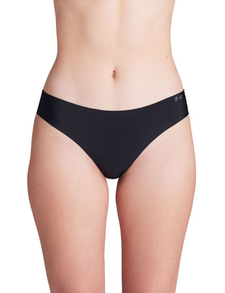 Pure Stretch 3-Pack No Show Bikini - Black/Steel