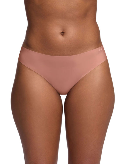 Under Armour Pure Stretch 3-Pack No Show Bikini - Canyon Pink/Grey Matter/Grey Dawnimage4- The Sports Edit
