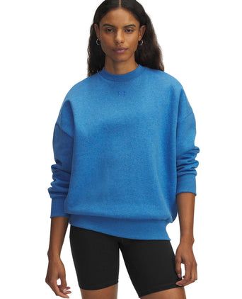 Rival Fleece Oversized Crew - Blue Atlantis/Light Heather