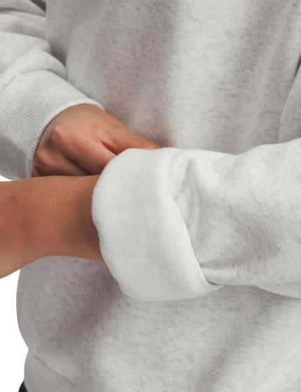 Under Armour Rival Fleece Oversized Crew - Distant Grey/Whiteimages3- The Sports Edit