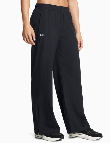 Under Armour Rival Wide Leg Pants - Black/Whiteimage1- The Sports Edit