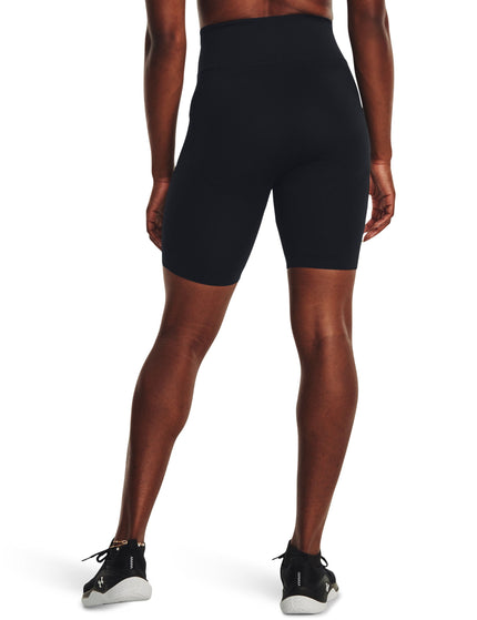 Under Armour Train Seamless Shorts - Black/Whiteimage2- The Sports Edit