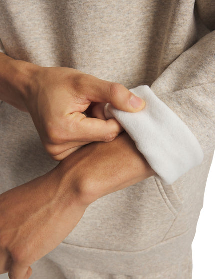 Under Armour Icon Fleece Hoodie - Timberwolf Taupe Light Heather/Timberwolf Taupeimages3- The Sports Edit