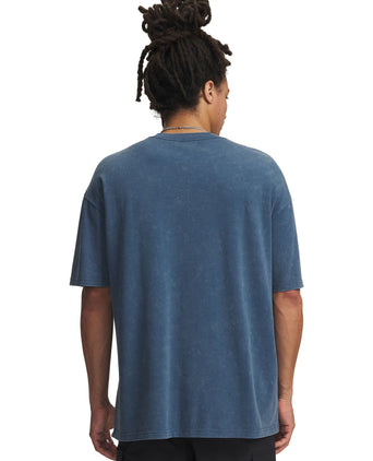 Heavyweight Logo Wash Short Sleeve T-Shirt - Wham Blue/White