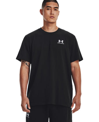 Logo Embroidered Heavyweight Short Sleeve T-Shirt - Black/White