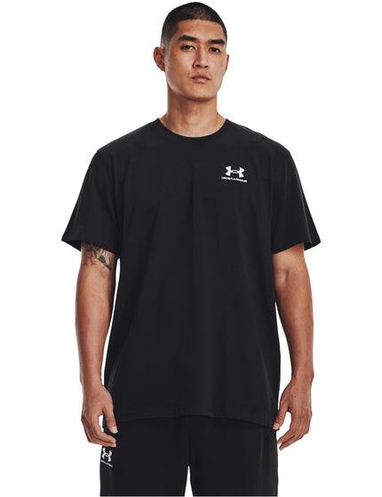 Under Armour Logo Embroidered Heavyweight Short Sleeve T-Shirt - Black/Whiteimages1- The Sports Edit