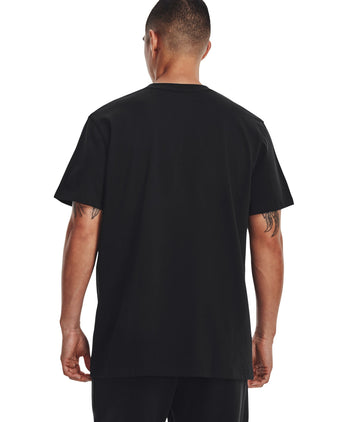 Logo Embroidered Heavyweight Short Sleeve T-Shirt - Black/White