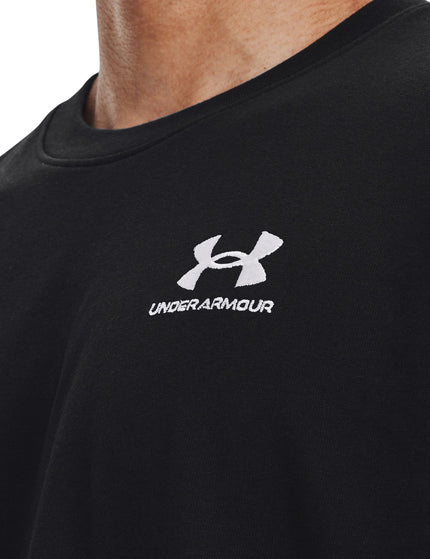 Under Armour Logo Embroidered Heavyweight Short Sleeve T-Shirt - Black/Whiteimages3- The Sports Edit