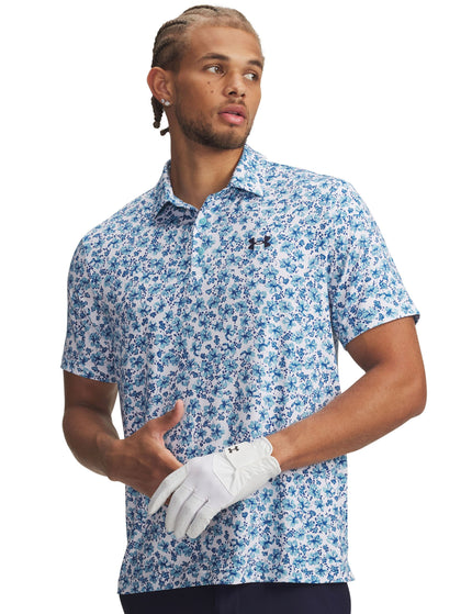 Under Armour Playoff 3.0 Printed Polo - Midnight Navy/Whiteimages1- The Sports Edit