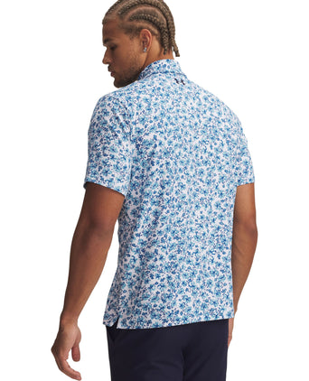 Playoff 3.0 Printed Polo - Midnight Navy/White