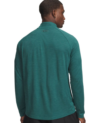 Tech Textured 1/2 Zip - Rack Green/Black