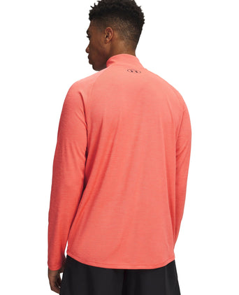 Tech Textured 1/2 Zip - Venom Red/Black