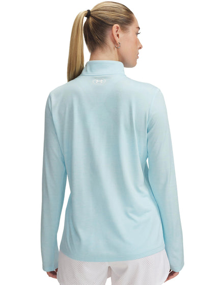 Under Armour UA Tech Twist 1/2 Zip - Stream/Whiteimage2- The Sports Edit