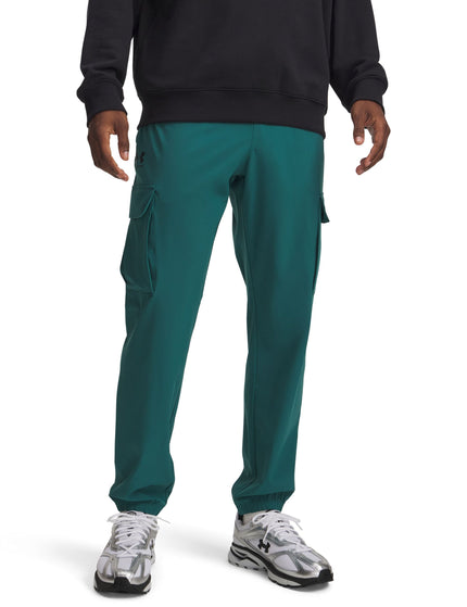Under Armour Vibe Woven Cargo Pants - Rack Green/Blackimages1- The Sports Edit