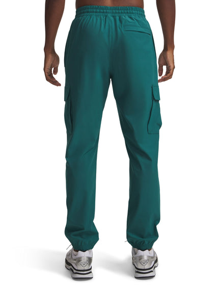 Under Armour Vibe Woven Cargo Pants - Rack Green/Blackimages2- The Sports Edit