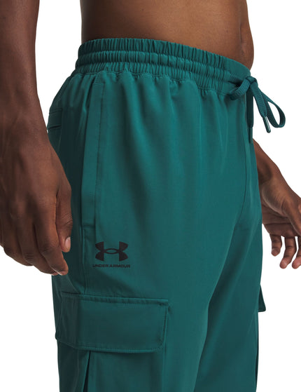 Under Armour Vibe Woven Cargo Pants - Rack Green/Blackimages4- The Sports Edit