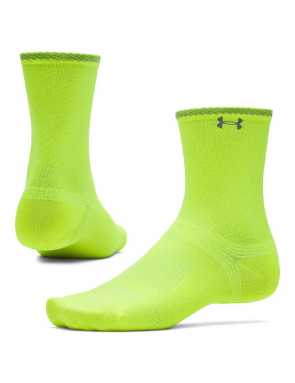 Under Armour Velociti Lite Crew Socks - High Vis Yellow/Reflectiveimages3- The Sports Edit