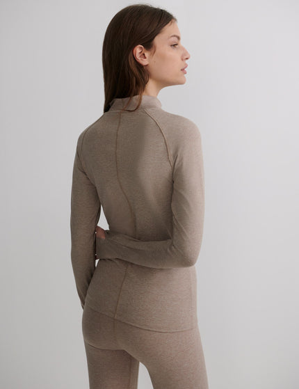 Varley Always Warm Baselayer Top - Taupe Marlimages2- The Sports Edit