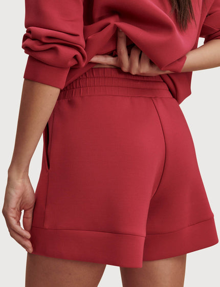 Varley Atrium High Waisted Short 4.5" - Rich Raspberryimages2- The Sports Edit