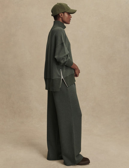 Varley Barker High Neck Sweat - Olive Marlimages8- The Sports Edit