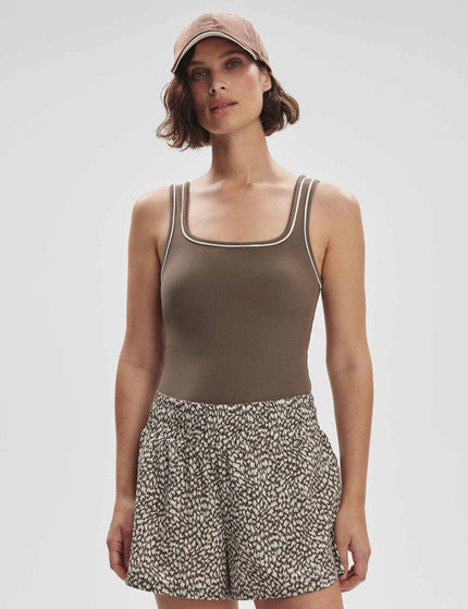 Varley Barney Piped Tank - Chocolate Chipimage1- The Sports Edit