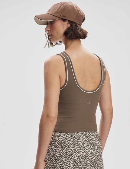 Varley Barney Piped Tank - Chocolate Chipimage3- The Sports Edit