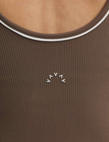Varley Barney Piped Tank - Chocolate Chipimage5- The Sports Edit