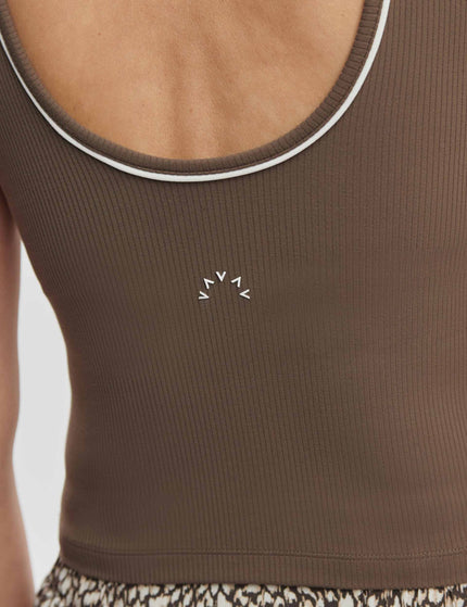 Varley Barney Piped Tank - Chocolate Chipimage4- The Sports Edit