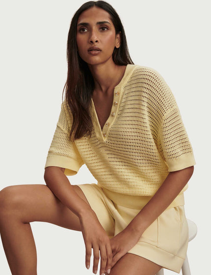 Varley Callie Knit Top - Anise Flowerimages4- The Sports Edit