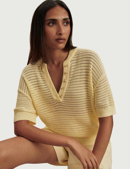 Varley Callie Knit Top - Anise Flowerimages5- The Sports Edit