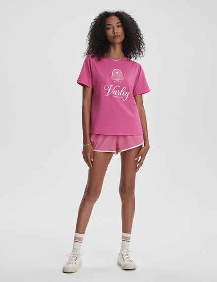 Varley Coventry Branded Tee - Ibis Roseimage3- The Sports Edit