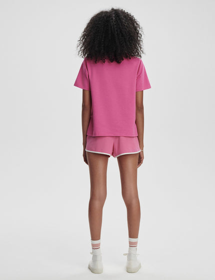 Varley Coventry Branded Tee - Ibis Roseimage4- The Sports Edit