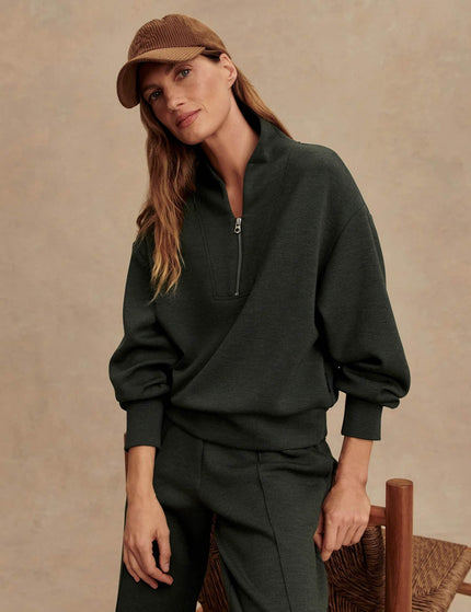 Varley Davidson Sweat - Olive Marlimages1- The Sports Edit