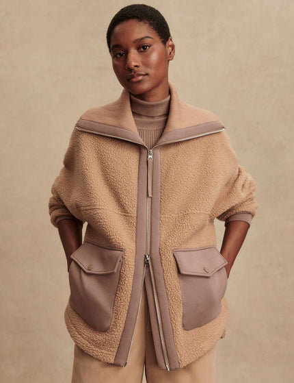 Varley Eleanor Patch Pocket Fleece - Chanterelleimage1- The Sports Edit