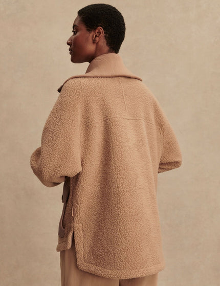 Varley Eleanor Patch Pocket Fleece - Chanterelleimage3- The Sports Edit