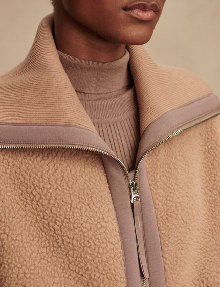 Varley Eleanor Patch Pocket Fleece - Chanterelleimage4- The Sports Edit