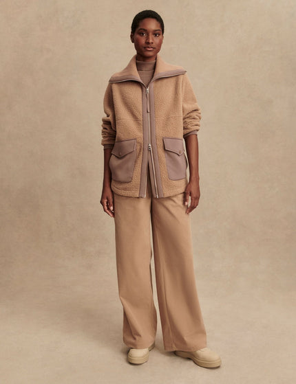 Varley Eleanor Patch Pocket Fleece - Chanterelleimage5- The Sports Edit