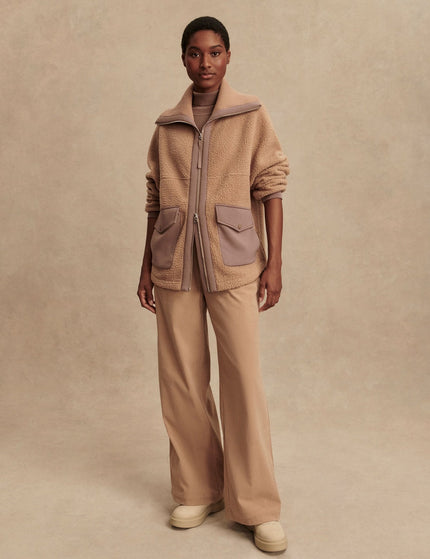 Varley Eleanor Patch Pocket Fleece - Chanterelleimage7- The Sports Edit