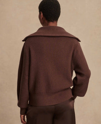 Enrico Knit Jacket - Coffee Bean