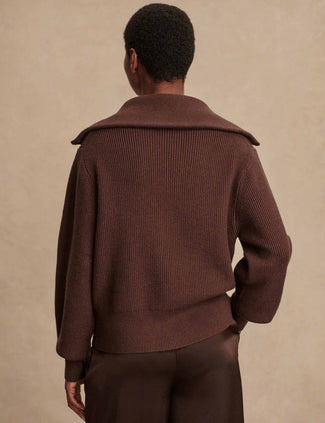 Enrico Knit Jacket - Coffee Bean