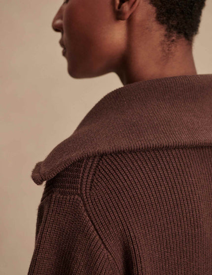 Varley Enrico Knit Jacket - Coffee Beanimages3- The Sports Edit