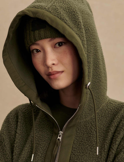 Varley Fey Relaxed Fleece - Racing Oliveimages3- The Sports Edit