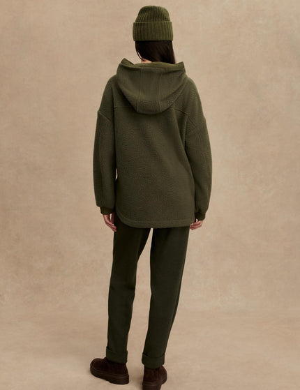 Varley Fey Relaxed Fleece - Racing Oliveimages8- The Sports Edit