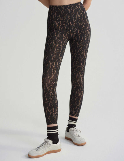 Varley Form High Waisted Pocket Legging 25" - Carob Fragment Snakeimage1- The Sports Edit